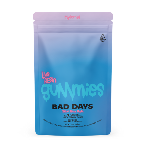 Bad Days: Blue Razz RNTZ Live Resin Gummies