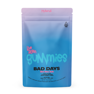 Bad Days: Blue Razz RNTZ Live Resin Gummies