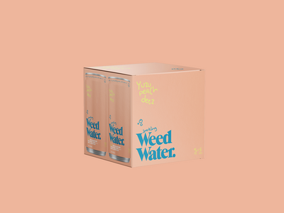 Weed Water: Yuzu Peach Seltzer (4-Pack)