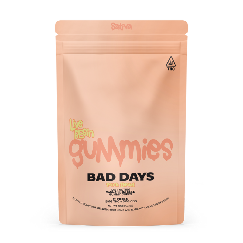 Bad Days: Peach Diesel Live Resin Gummies