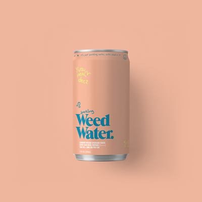 Weed Water: Yuzu Peach Seltzer (Single Can)